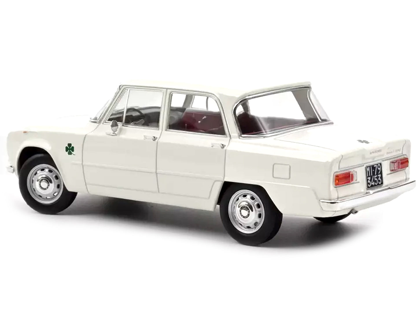 1963 Alfa Romeo Giulia White Diecast Model Car 