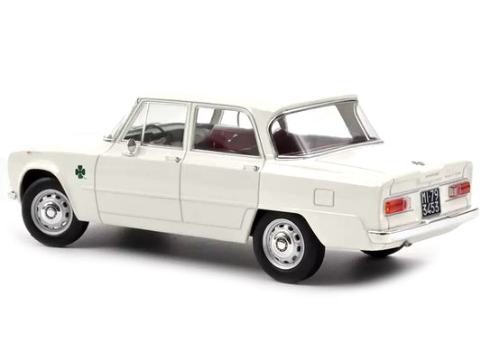 1963 Alfa Romeo Giulia White Diecast Model Car 