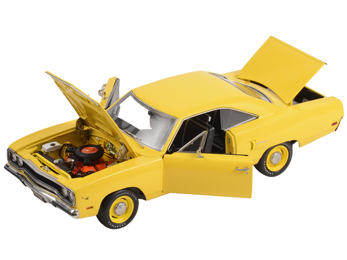 1970 Plymouth Road Runner Yellow Diecast Model Car 