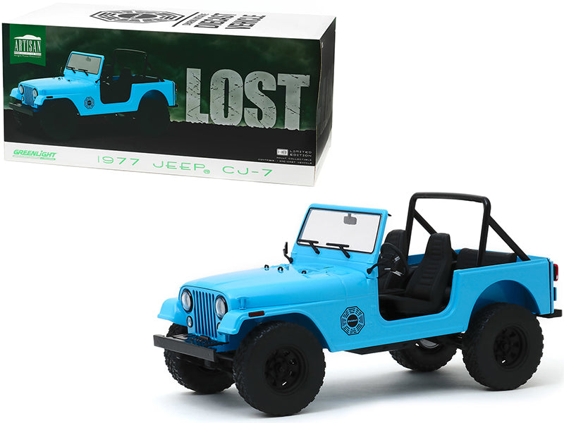 1977 Jeep CJ-7 Blue Diecast Model Car Lost