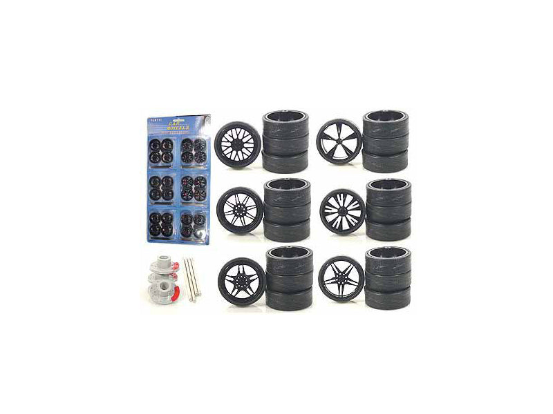Multipack 24 Piece set of   Model Wheels & Tires 