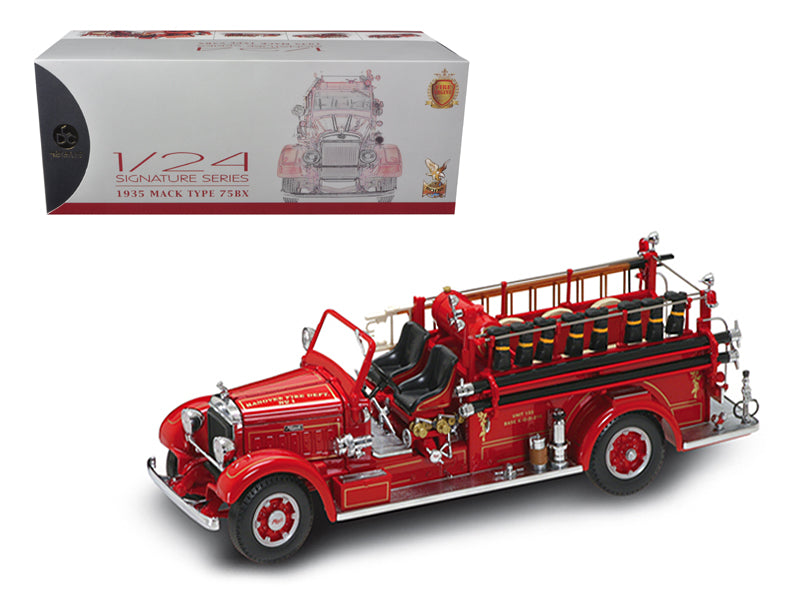 1935 Mack Type 75BX Red Diecast Model Fire Engine Fire & Rescue