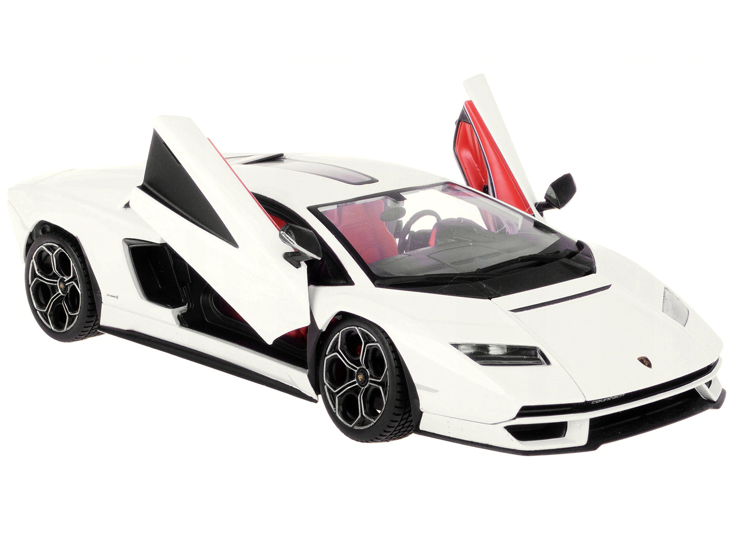 Brand new 1/24 scale diecast car model of Lamborghini Countach LPI 800-4 White die cast model car by Bburago.
Brand new