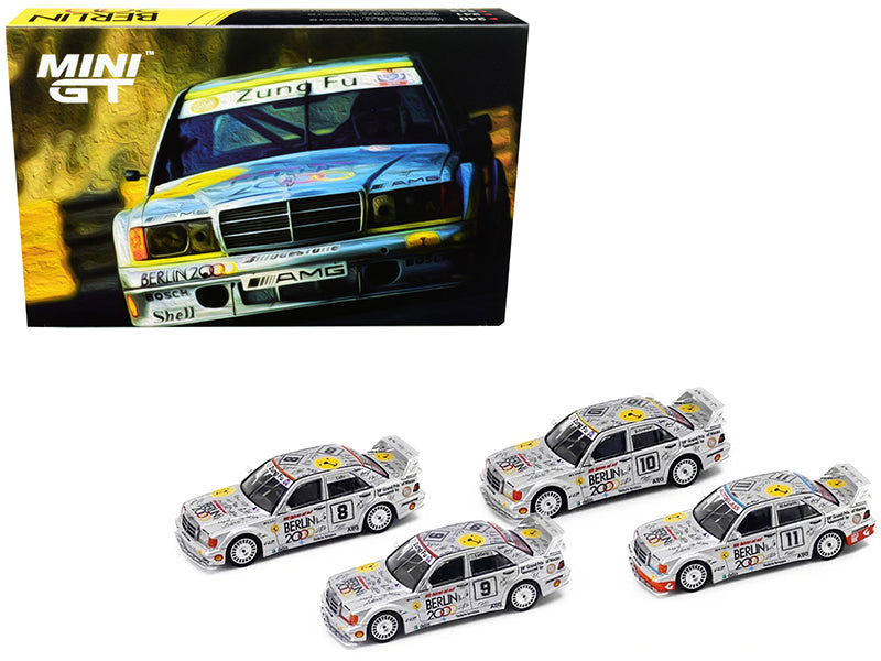 Mercedes 190E Set of 4 pieces  Diecast Model Race Car 