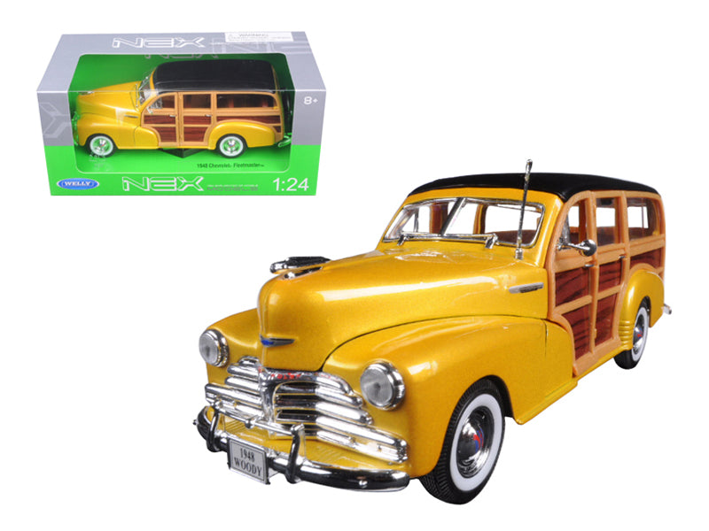 1948 Chevrolet Woody Wagon Gold Diecast Model Car 