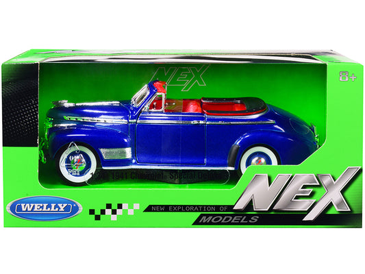 1941 Chevrolet Special Deluxe Blue Diecast Model Car 