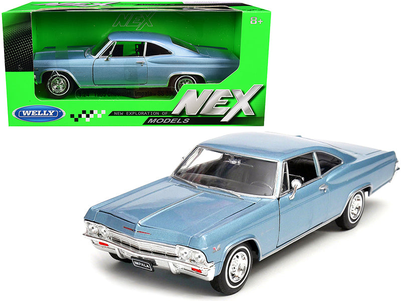 1965 Chevrolet Impala SS Blue Diecast Model Car 