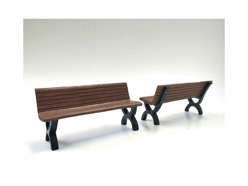 Bench Accessory 2 Piece   Model Trash Bins 