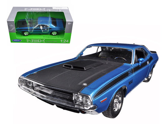 1970 Dodge Challenger T Blue Diecast Model Car 