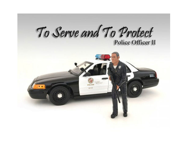 Brand new 1/24 scale of Police Officer II Figurine for 1/24 scale models by American Diorama.
 Comes in a blister pack.
 H