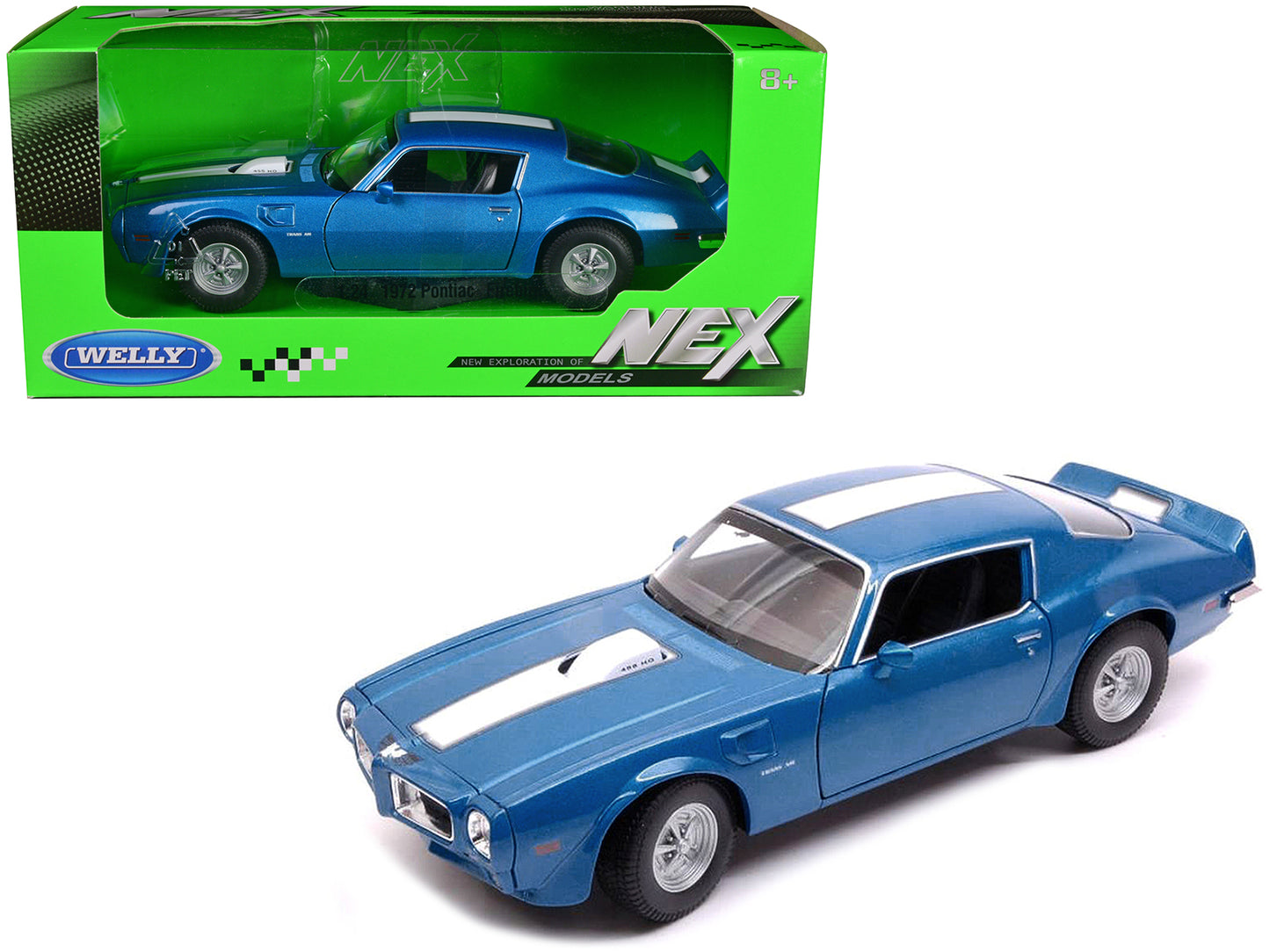 1972 Pontiac Firebird Trans Blue Diecast Model Car 