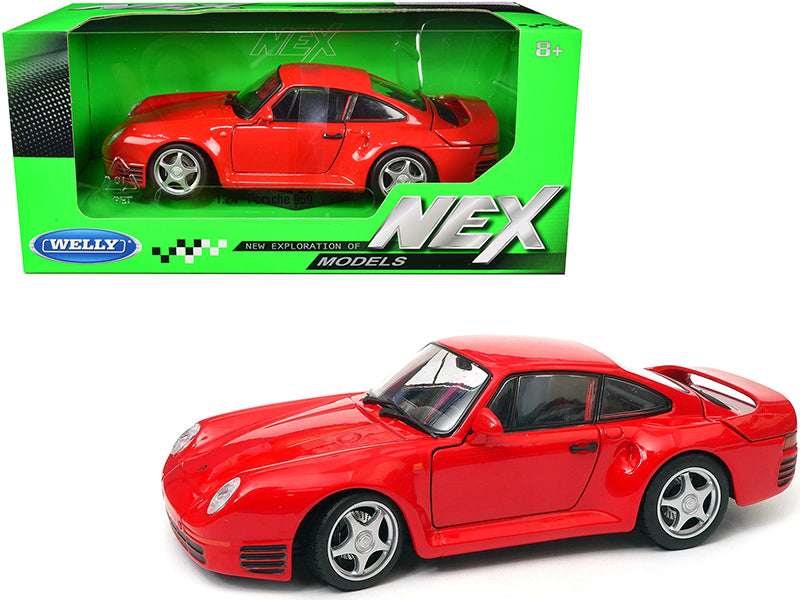 Porsche 959  w Red Diecast Model Car 