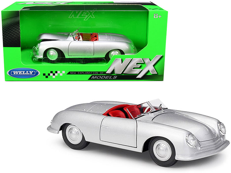 Porsche 356/1 Roadster Silver Diecast Model Car 