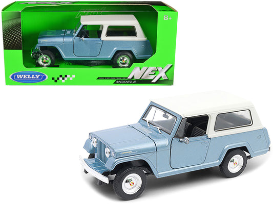 1967 Jeep Jeepster Commando Blue Diecast Model Car 