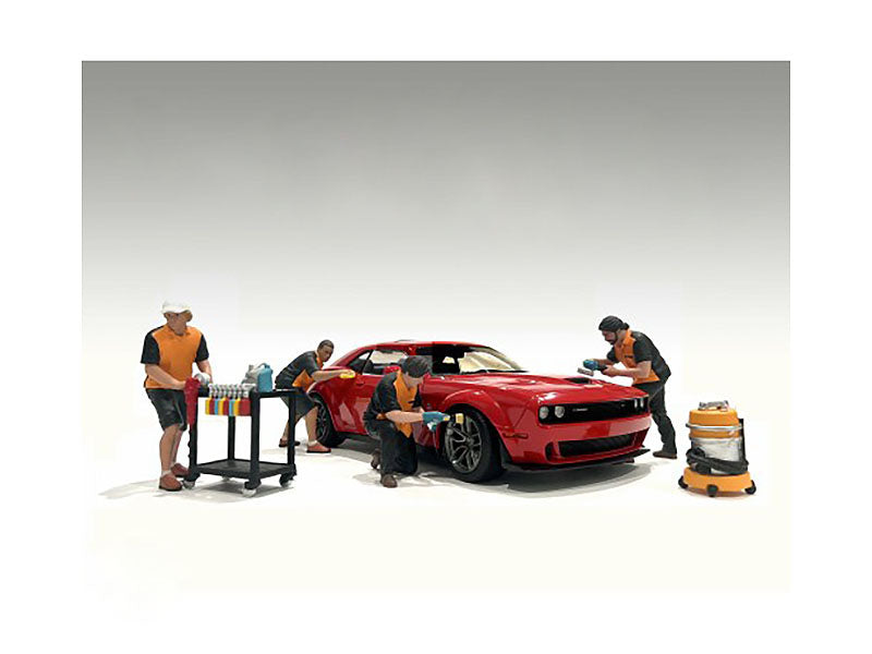 6 Piece Figurine Set of   Model Auto Detailer Figure Detail Masters