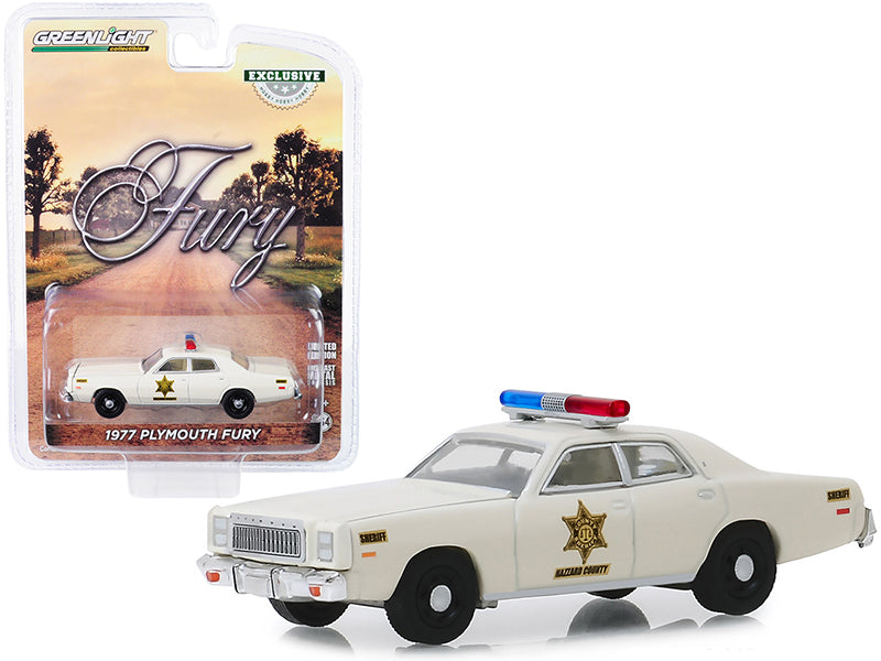 1977 Plymouth Fury  Cream Diecast Model Car 