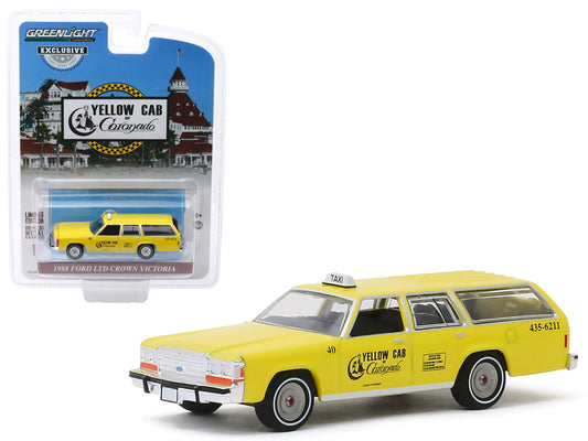 1988 Ford LTD Crown Yellow Diecast Model Car 
