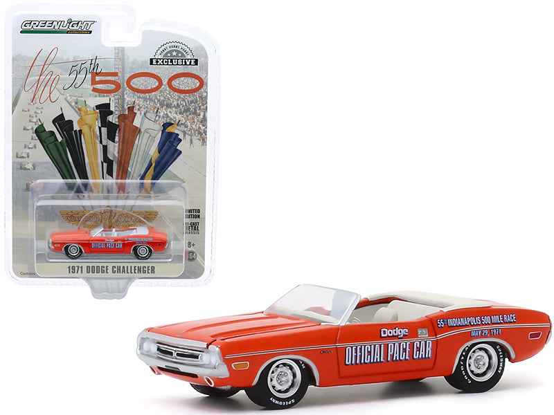 1971 Dodge Challenger Convertible Orange Diecast Model Car 