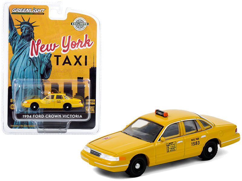 1994 Ford Crown Victoria Yellow Diecast Model Car 