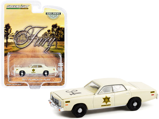 1977 Plymouth Fury  Cream Diecast Model Car 