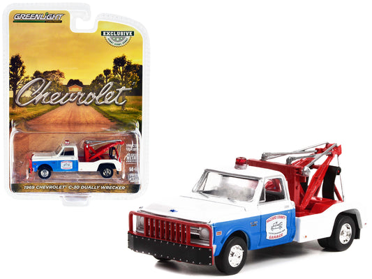 1969 Chevrolet C-30 White Diecast Model Tow Truck 