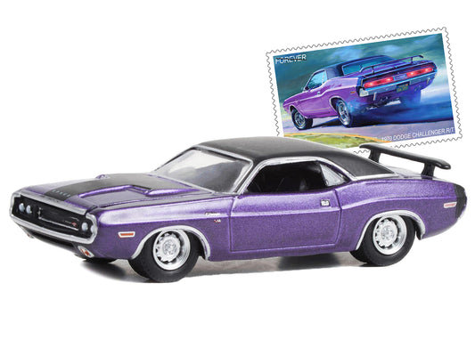 1970 Dodge Challenger R Purple Diecast Model Car 