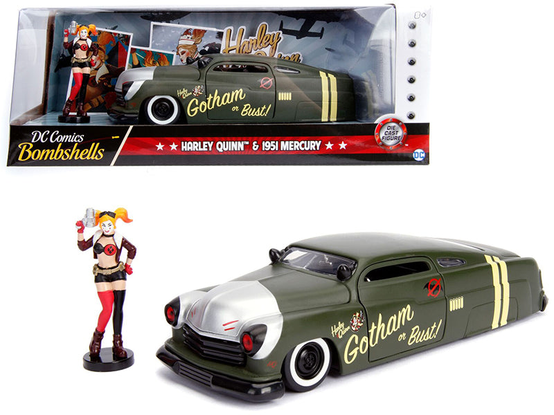1951 Mercury Matt  Green Diecast Model Car 