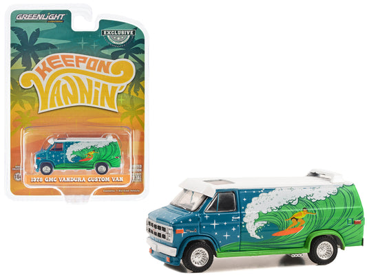 1978 GMCdura Custom Blue Diecast Model Van 