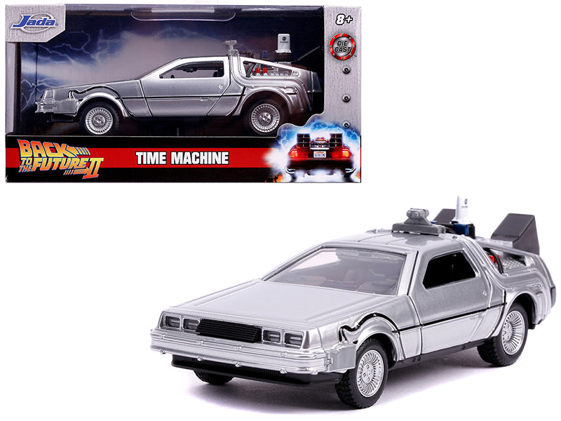 DeLorean DMC Time Machine Silver Diecast Model Car Back to the Future