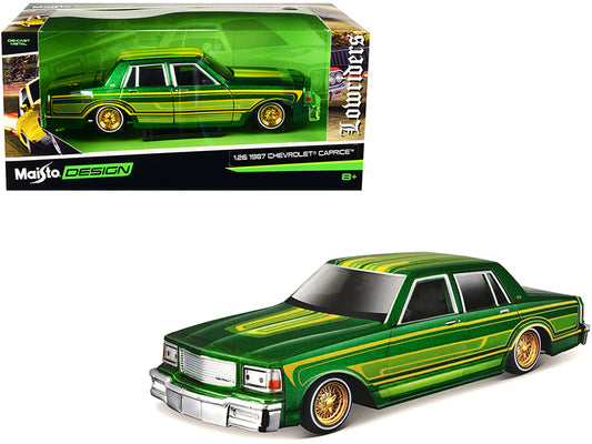 1987 Chevrolet Caprice  Green Diecast Model Car Lowriders