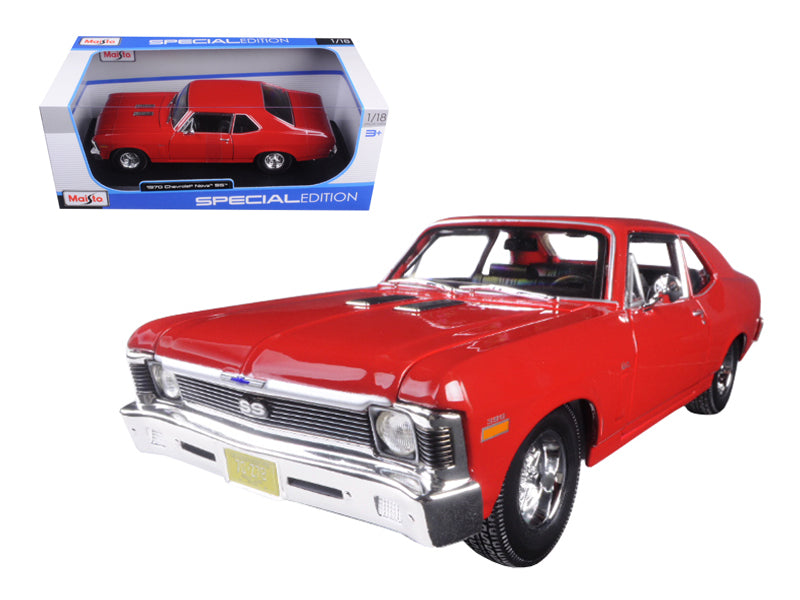 1970 Chevrolet Nova SS Red Diecast Model Car 