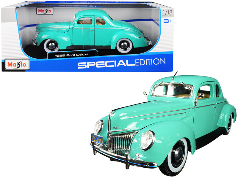 1939 Ford Deluxe Light Green Diecast Model Car 
