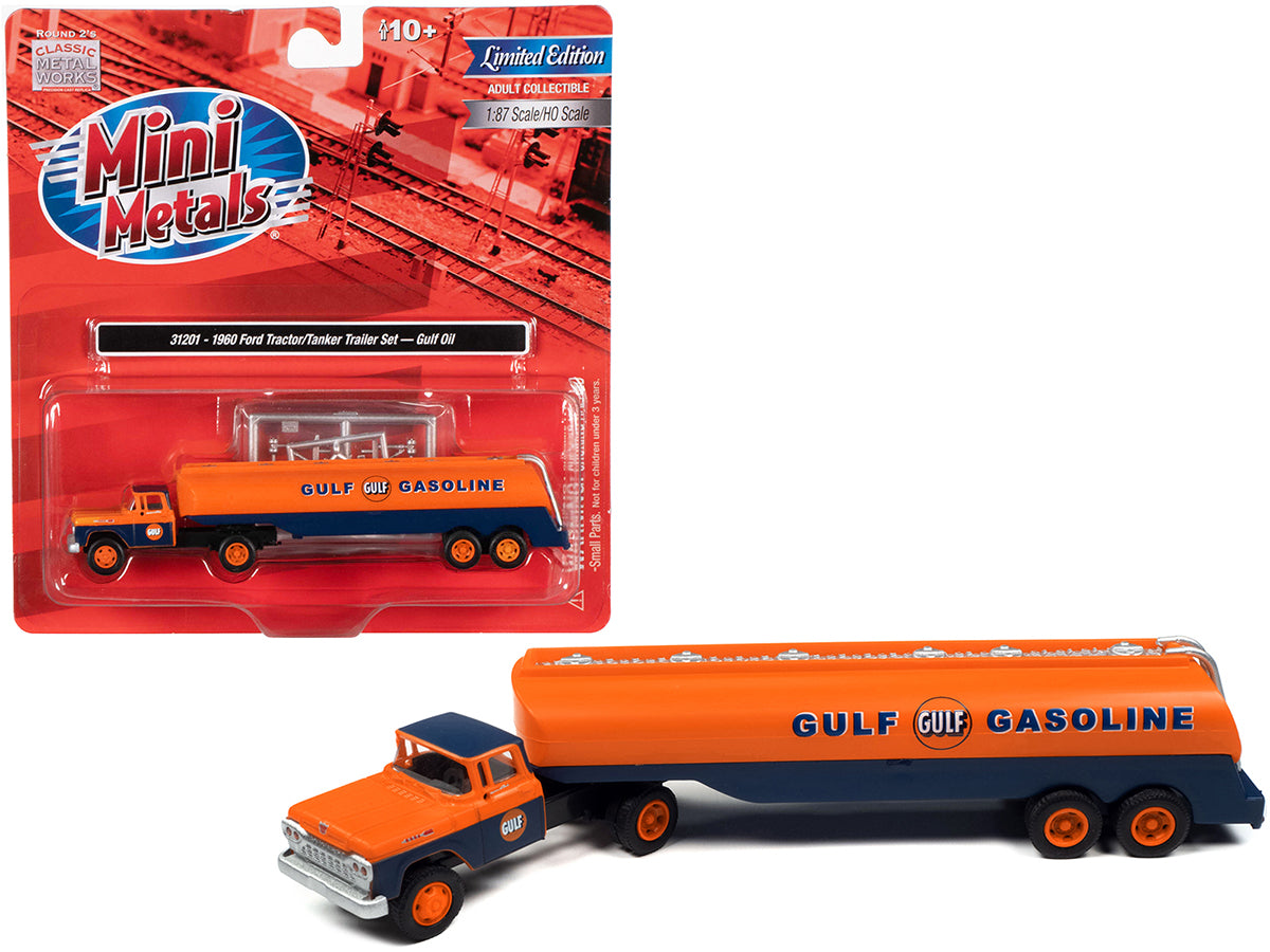 1960 Ford Tanker  Orange  Model Tanker Truck 