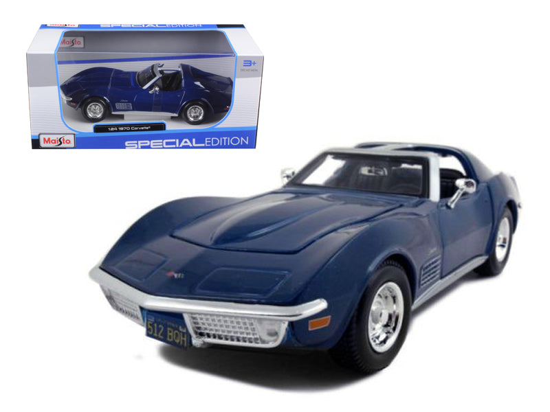 1970 Chevrolet Corvette  Blue Diecast Model Car 