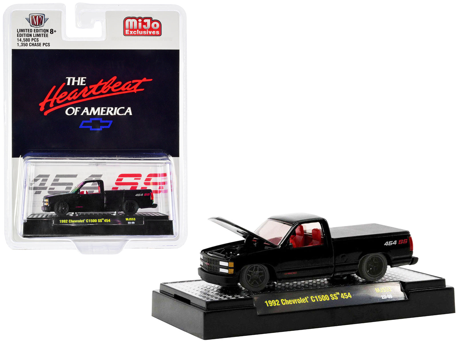 1992 Chevrolet C1500 SS Black Diecast Model Pickup Truck 
