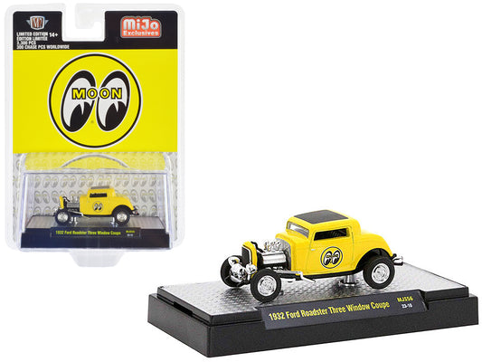 1932 Ford Roadster Three Yellow Diecast Model Car 