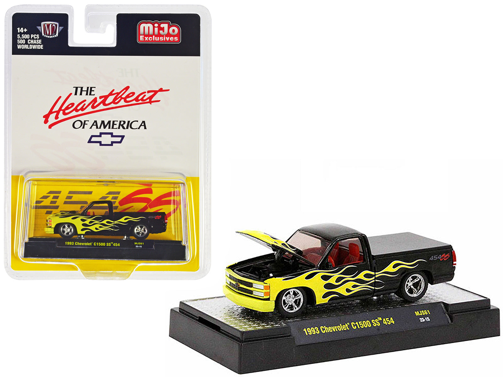 1993 Chevrolet C1500 SS Black Diecast Model Pickup Truck 