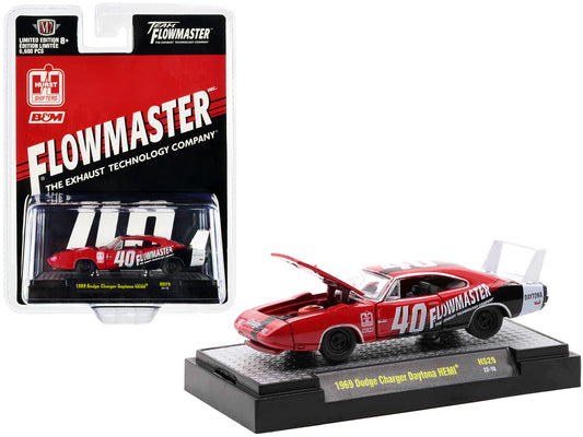 1969 Dodge Charger Daytona Red Diecast Model Race Car 
