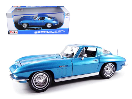 1965 Chevrolet Corvette  Blue Diecast Model Car 