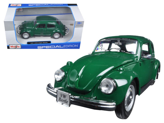 1973 Volkswagen Beetle  Green Diecast Model Car 