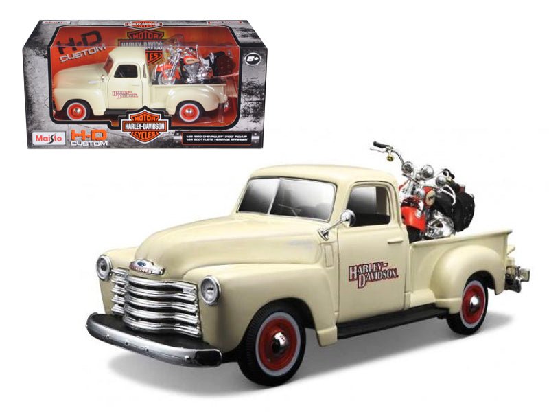 1950 Chevrolet 3100  Cream Diecast Model Pickup Truck 