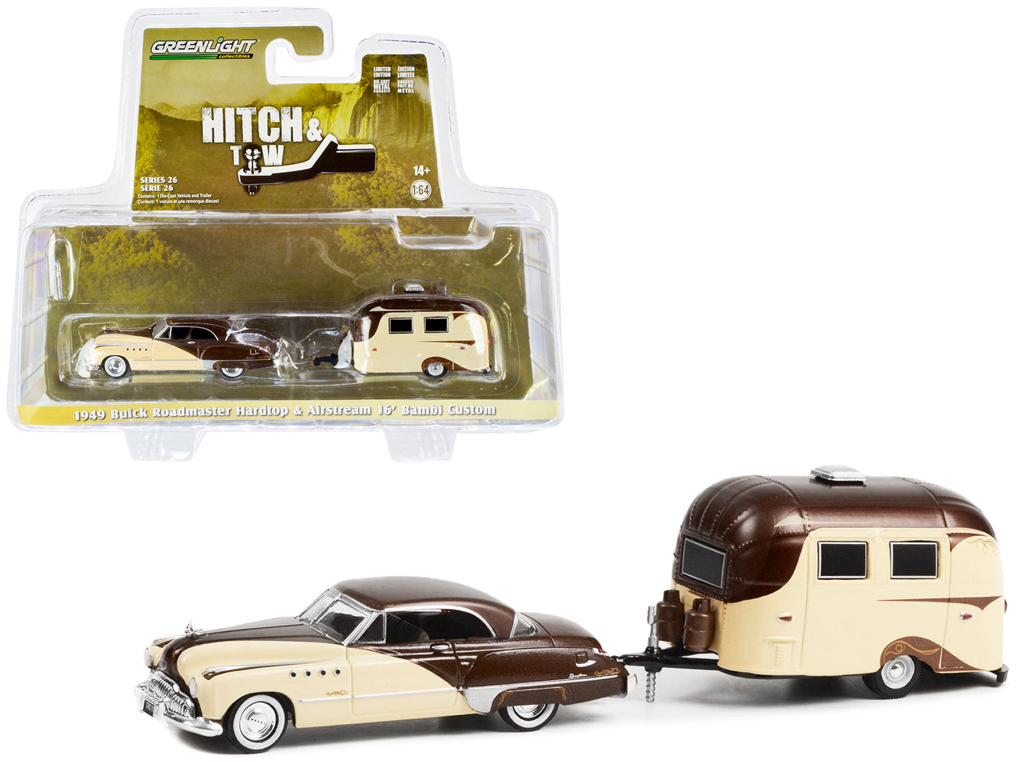 1949 Buick Roadmaster Hardtop Brown Diecast Model Car 