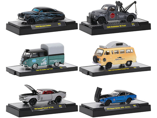Brand new 1/64 scale diecast car models of Auto-Thentics 6 piece Set Release 67 IN DISPLAY CASES Limited Edition to 8400 pieces Worldwide di