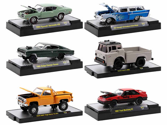 Auto-Thentics 6 Piece  Diecast Model Car/Truck Set 