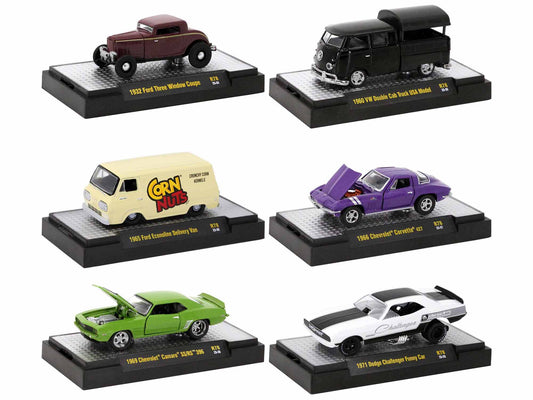 Auto-Thentics 6 Piece  Diecast Model Car/Truck Set 