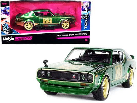 1973 Nissan Skyline 2000GT Green Diecast Model Race Car 