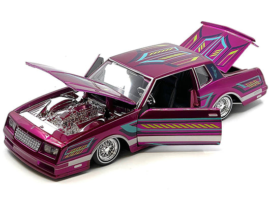 1986 Chevrolet Monte Carlo Pink Diecast Model Car Lowriders