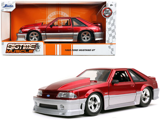 1989 Ford Mustang GT Red Diecast Model Car 