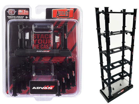 Stackable 5 piece set of  Diecast Model Automotive Lift 