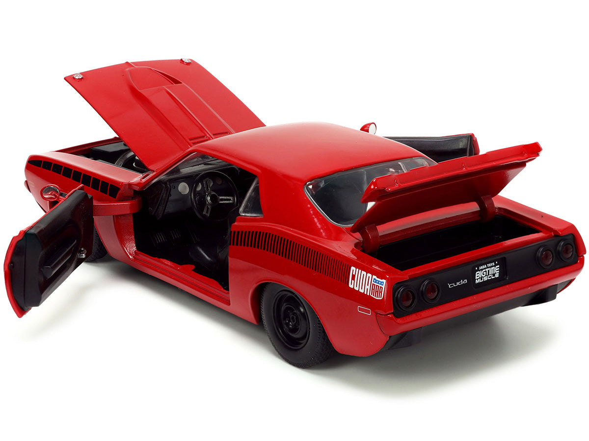 1973 Plymouth Barracuda  Red Diecast Model Car 
